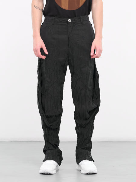 Wacko Maria Black Dickies Edition Pleated Trousers