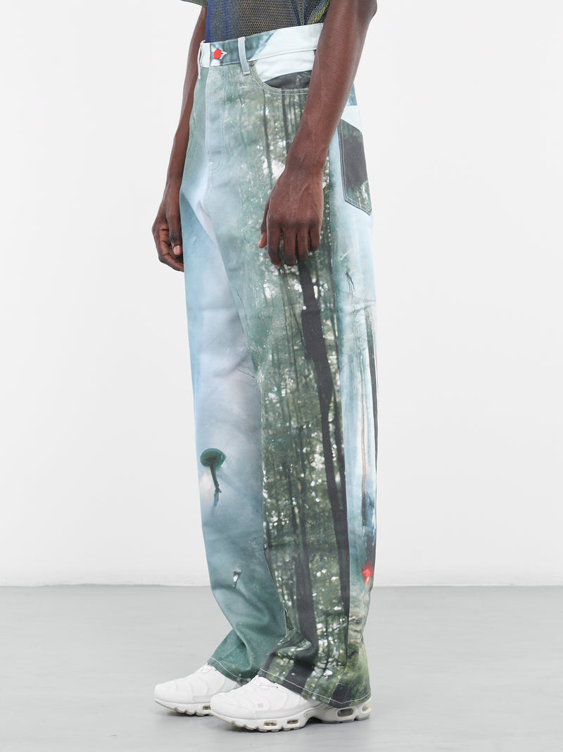 Space Baggy Denim Pants (PA220128251825-SPACE-PRINT)