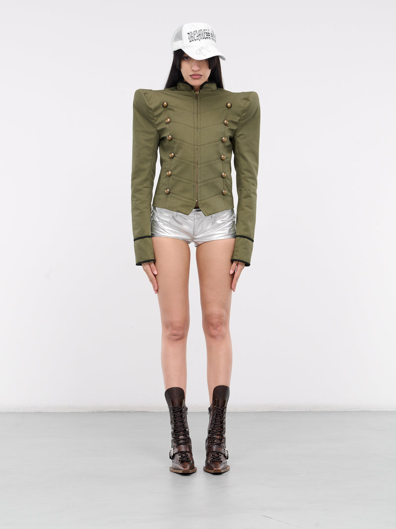 Leather Hot Pants (HOT-PANTS-SILVER)