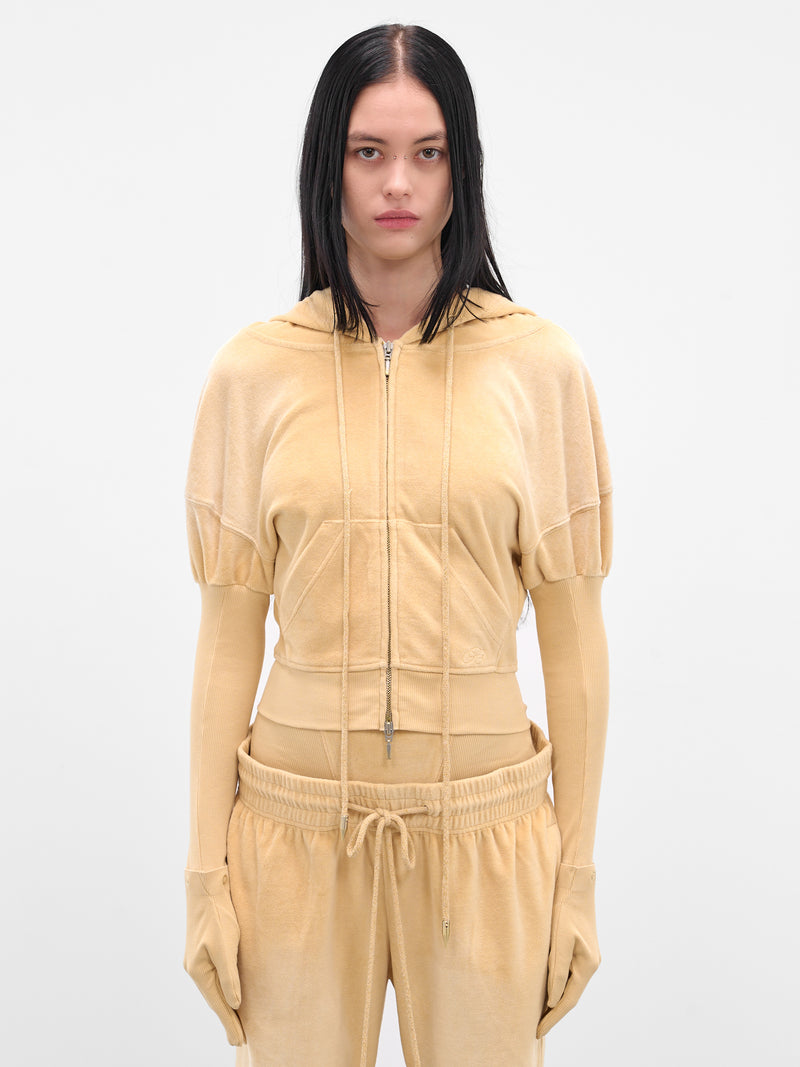 Blonde Oversized Paris Zip Hoodie (PAHO0BLO-BLONDE)