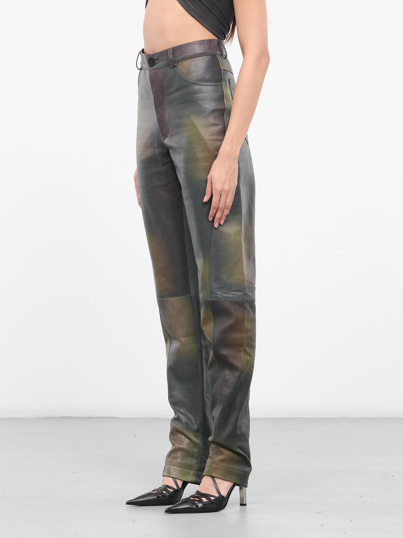 Printed Leather Pants (PANT-PRINT-03-PRINTED-DARK-GRE)