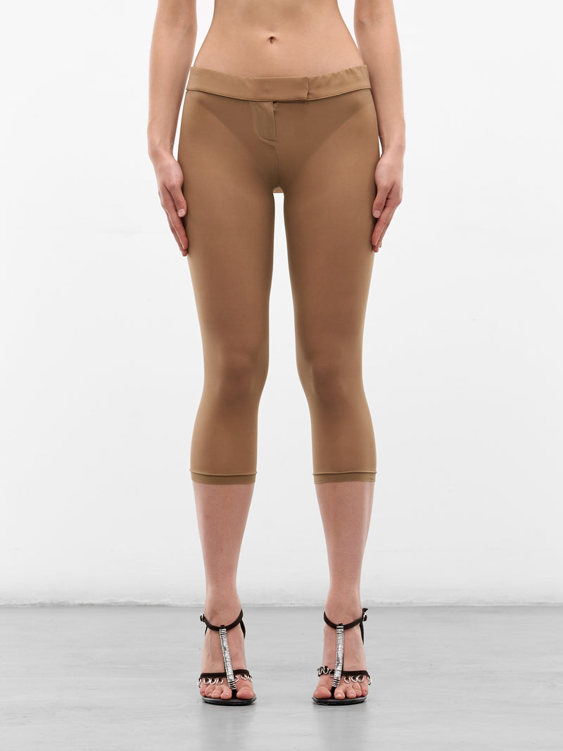 Nude Cupro Capri Leggings (PANTS04-NUDE)