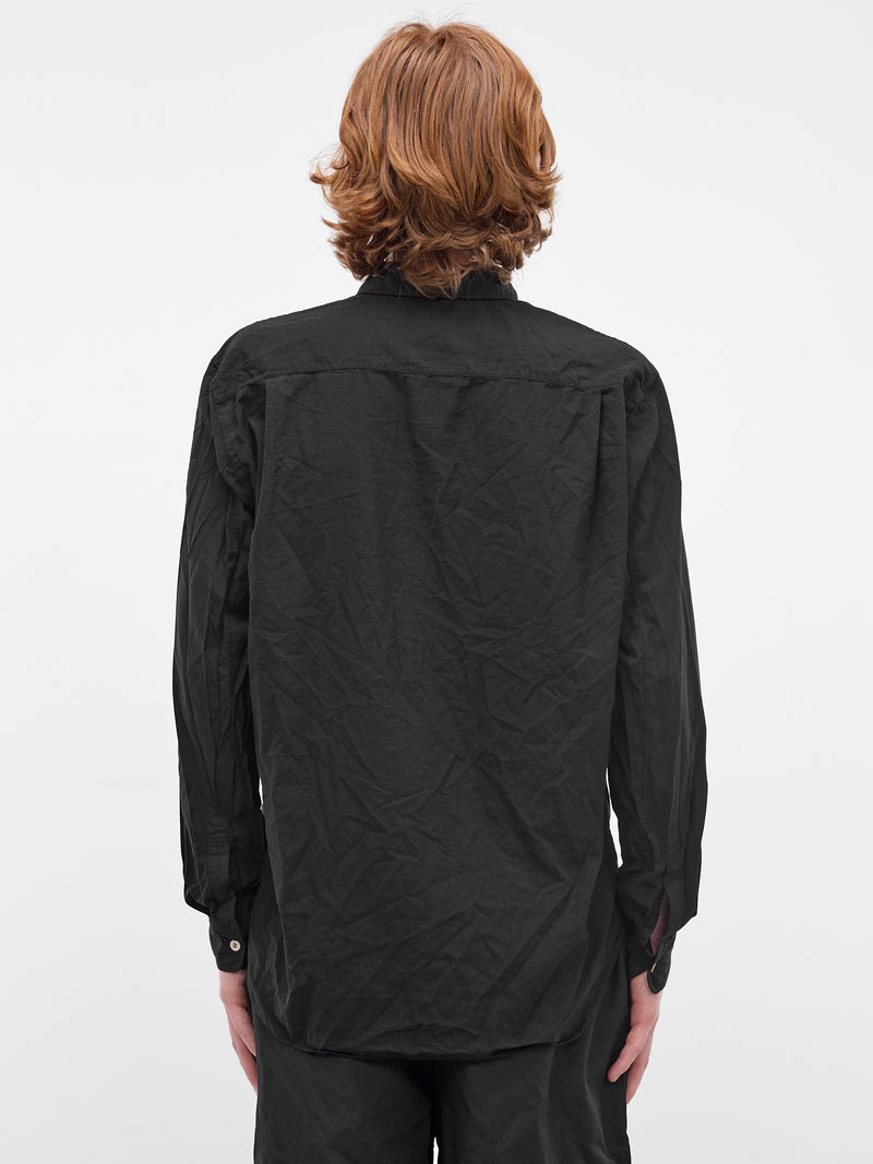 Black Button-Up Shirt (PS-B004-PER-S26-BLACK)