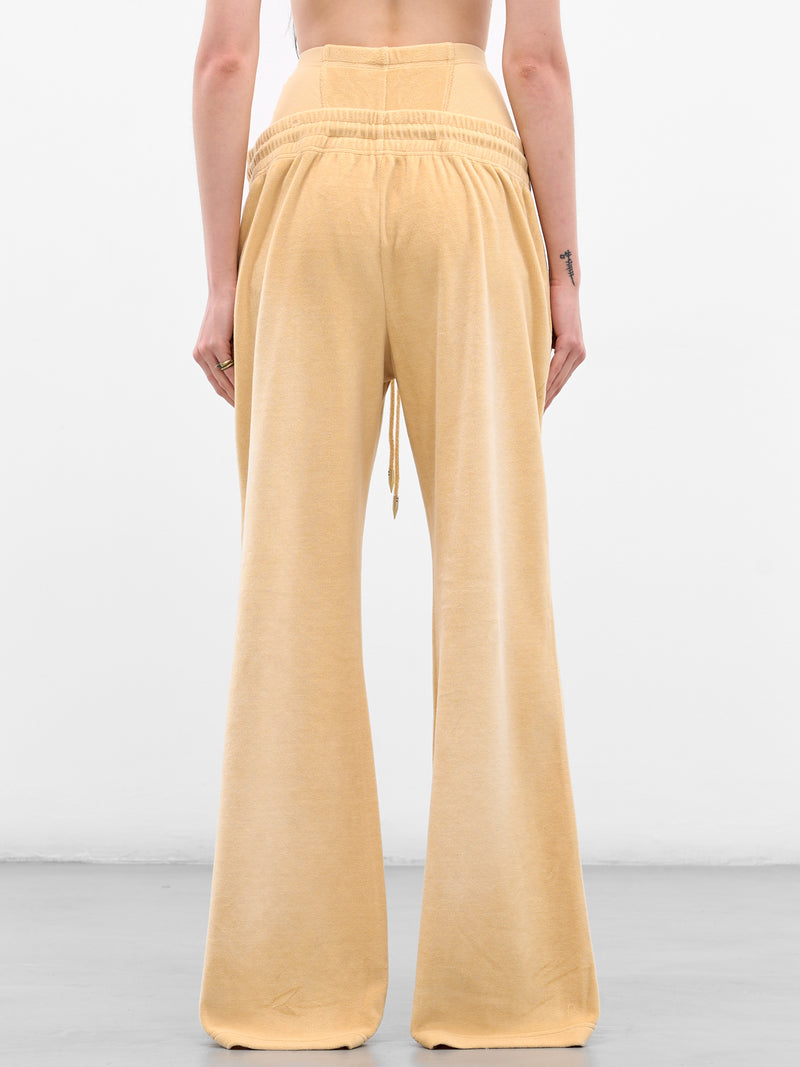 Blonde Layered Relaxed Flare Sweatpants (PAS0BLO-BLONDE)