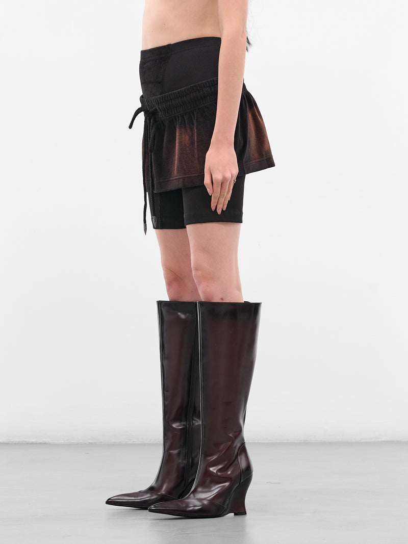 Dark Brown Layered Paris Skort (PASKO0DARK-DARK)