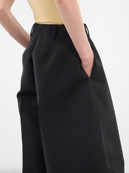 Black Wide Ovalo Trousers (PAW00621AW00633-BLACK)