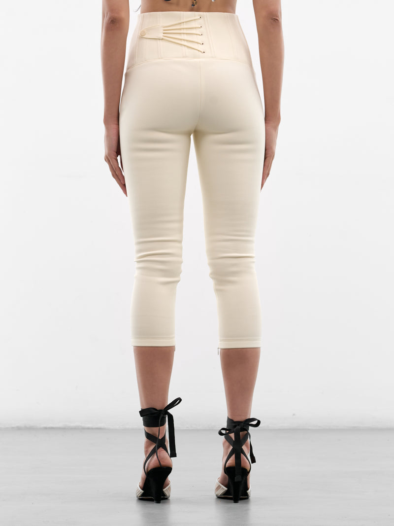 JACQUEMUS White Arlésien Capri Pants | H.Lorenzo - back