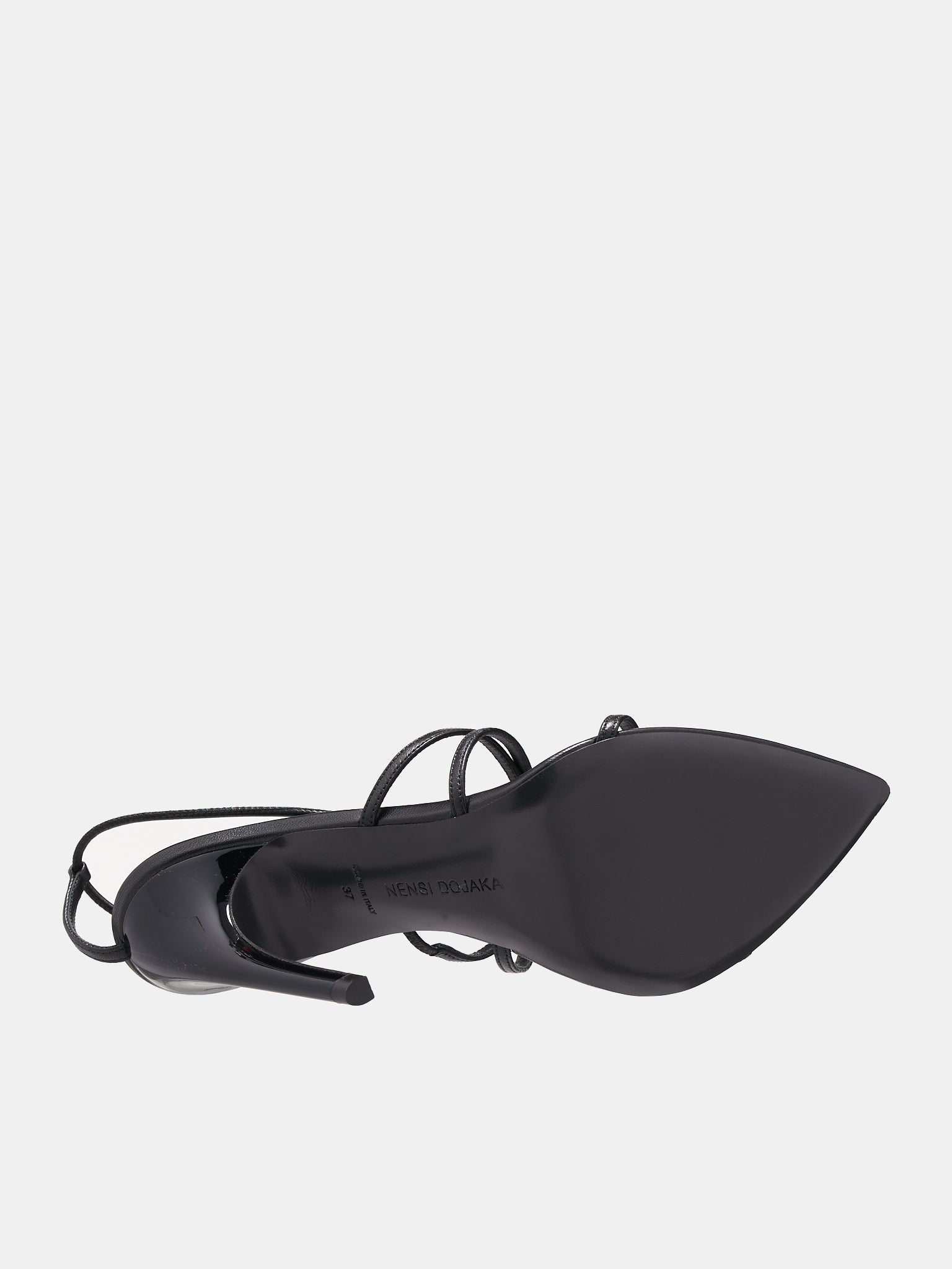 Leather Heeled Sandals (PCW42040-BLACK)
