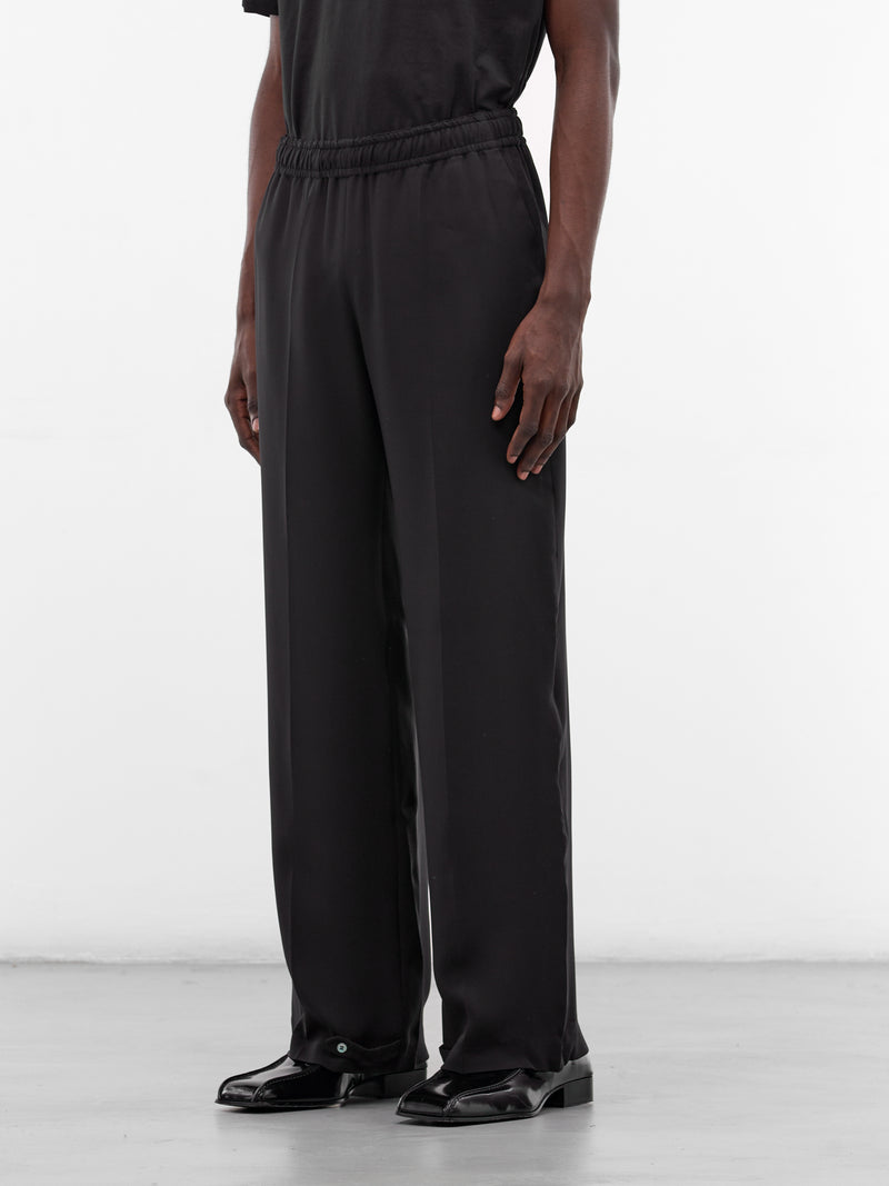 Black Cady Silk Pajama Pants (PIJAMA-PANTS-2-CADY-BLACK)
