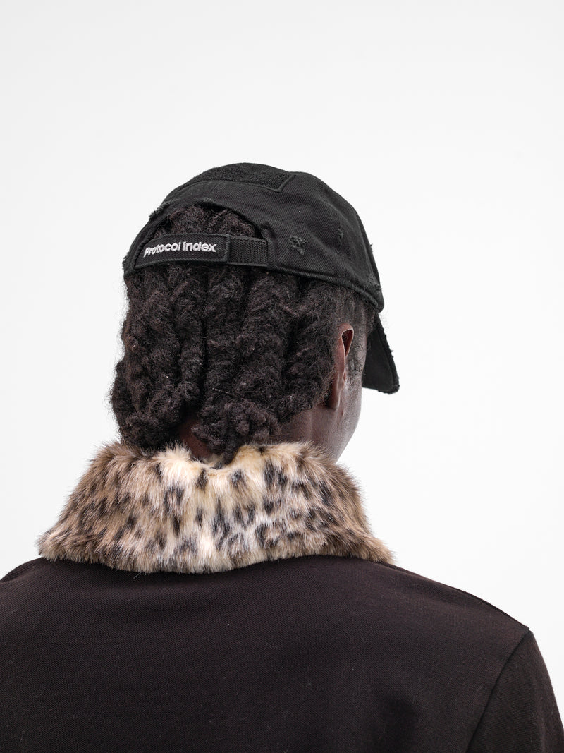 Black Sexurity Distressed Cap (PIS26SSMA01-BLACK)