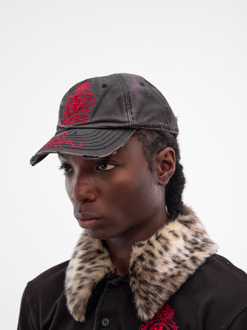 Black Rizz Hotel Distressed Cap (PIS26SSMA02-BLACK)