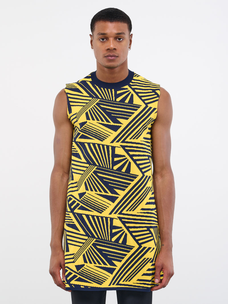 Geometric Long Tank (PK-N014-051-YELLOW)