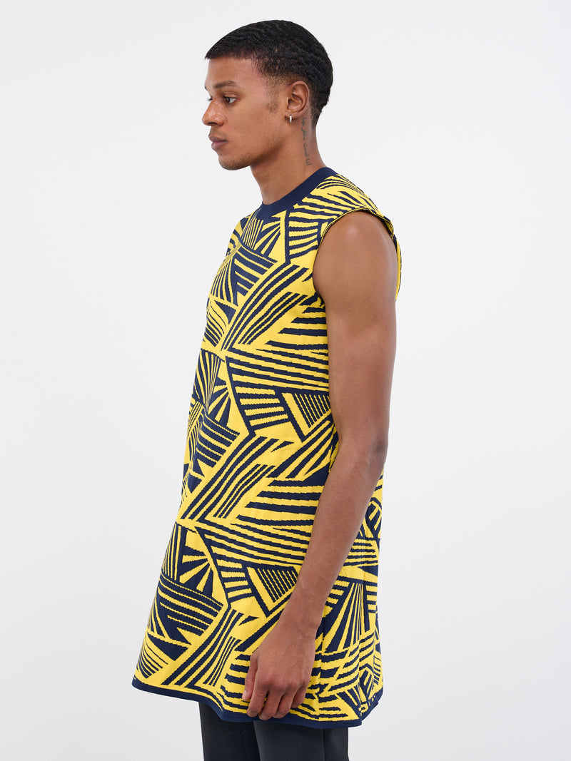 Geometric Long Tank (PK-N014-051-YELLOW)