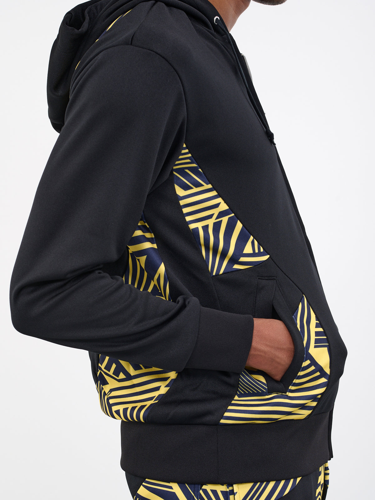 Geometric Zip Hoodie (PK-T014-051-BLACK)