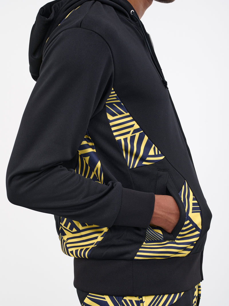 Geometric Zip Hoodie (PK-T014-051-BLACK)