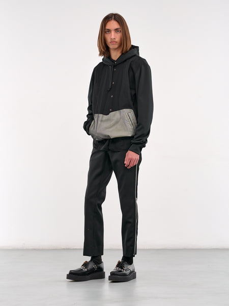 Sheer Hoodie (PO-T030-S25-BLACK)