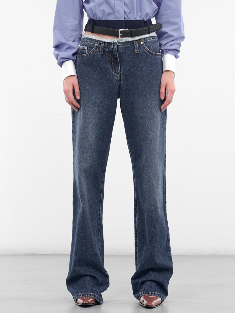 Po Indigo Deconstructed Denim Jeans (PO-PANT-DARK-BLUE)