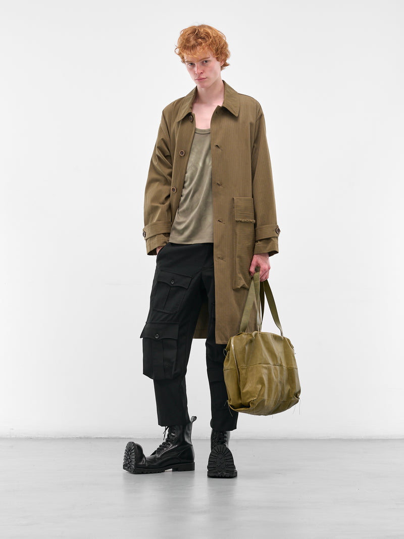 Black Cargo Pocket Cropped Trousers (PP-P043-051-1-BLACK)