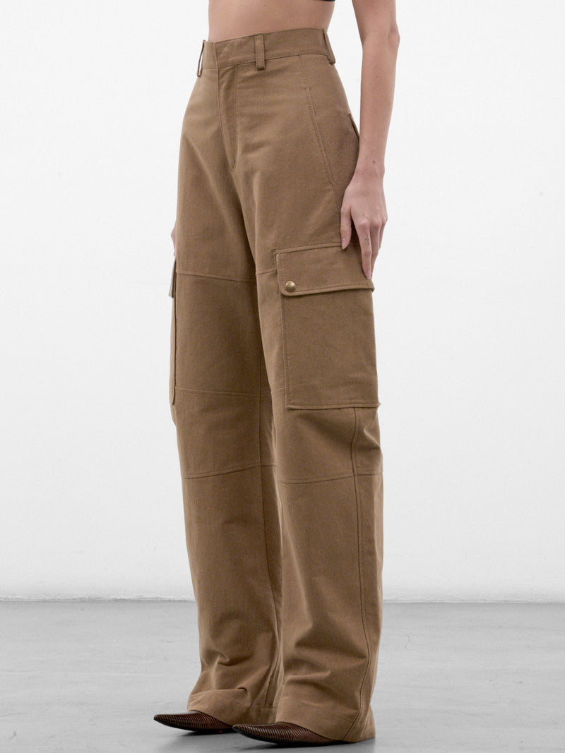Camel Desert Code Cargo Pants (PPFW26PA01808-0003-CAMEL)