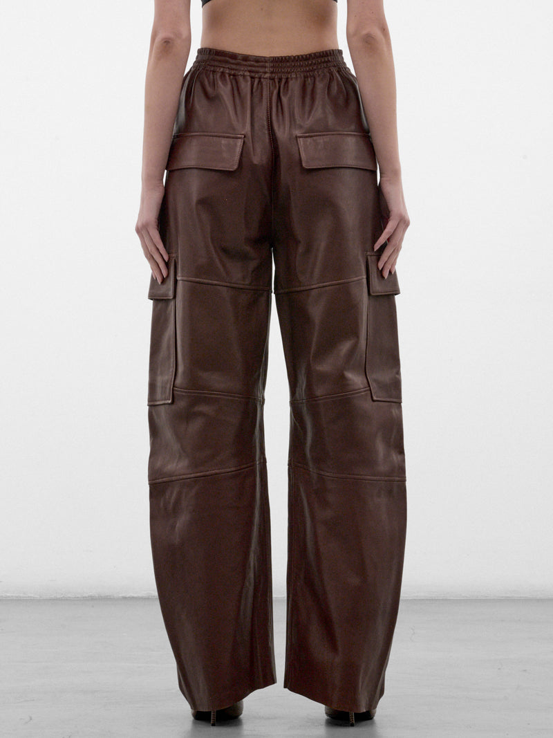 Chestnut Lamb Soft Power Trousers (PPFW26PA02797-2101-CHESTNUT)