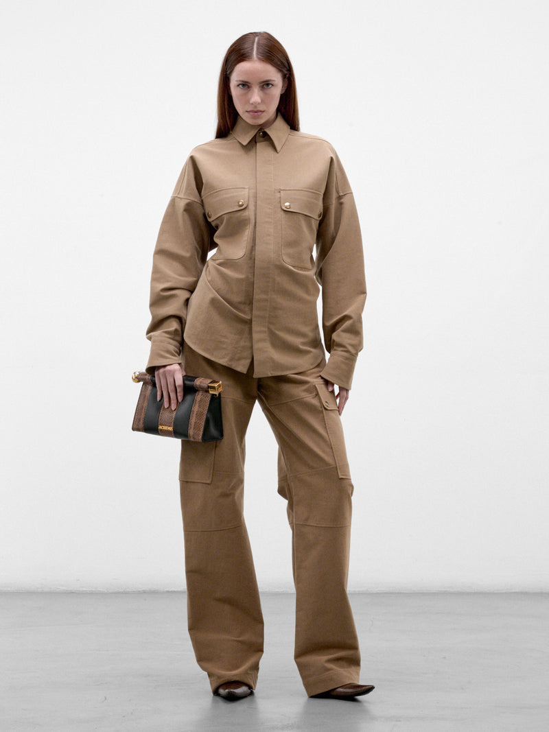 Camel Desert Code Cargo Pants (PPFW26PA01808-0003-CAMEL)