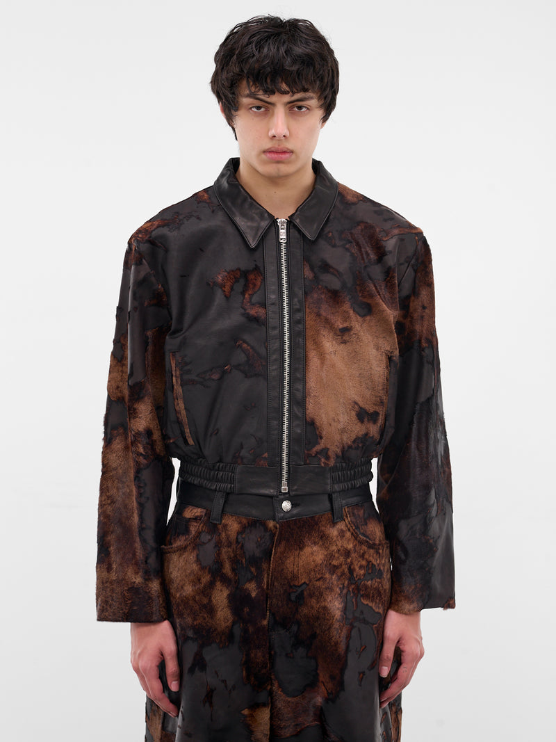 Brown Predator Leather Jacket (PREDATOR-COW-HYDE-BROWN)