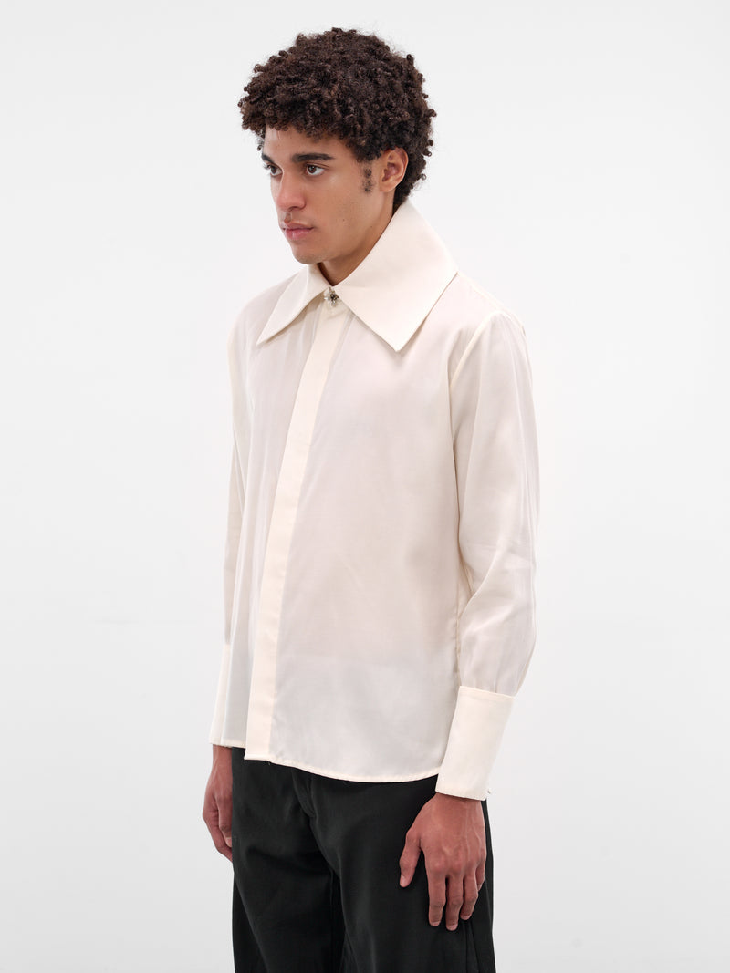 Ivory Princeso Wool-Silk Shirt (PRINCESO-SHIRT-IVORY)