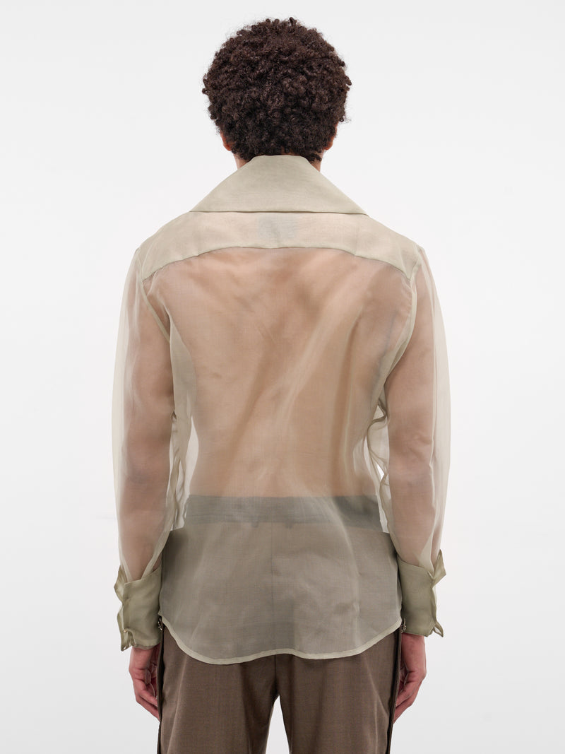 Mint Princeso Sheer Silk Shirt (PRINCESO-SHIRT-PALE-MINT)