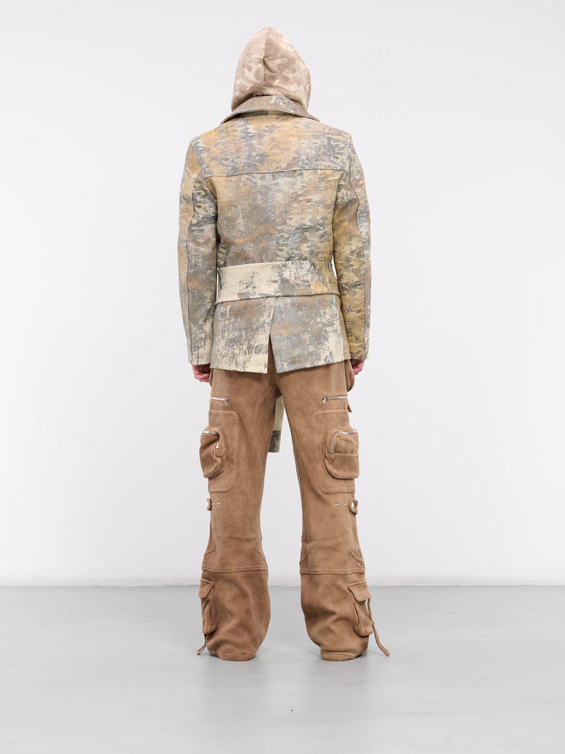 Camo Printed Leather Blazer (PRINTED-LEATHER-BLAZER-CAMO)
