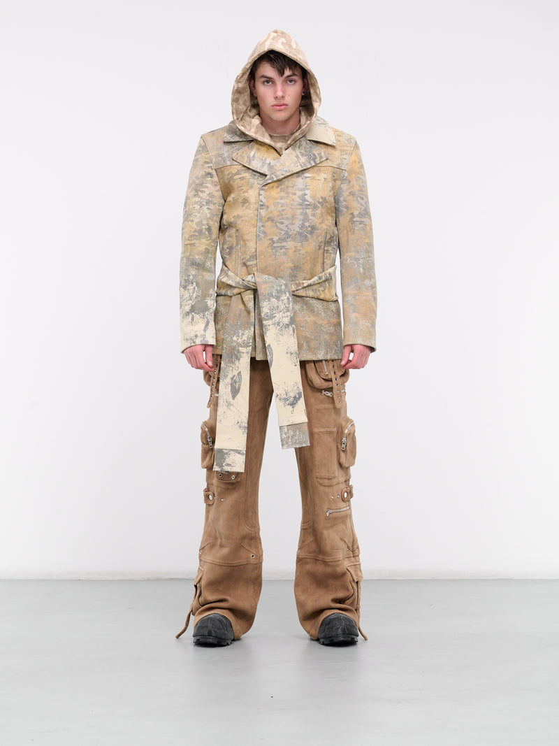 Camo Printed Leather Blazer (PRINTED-LEATHER-BLAZER-CAMO)