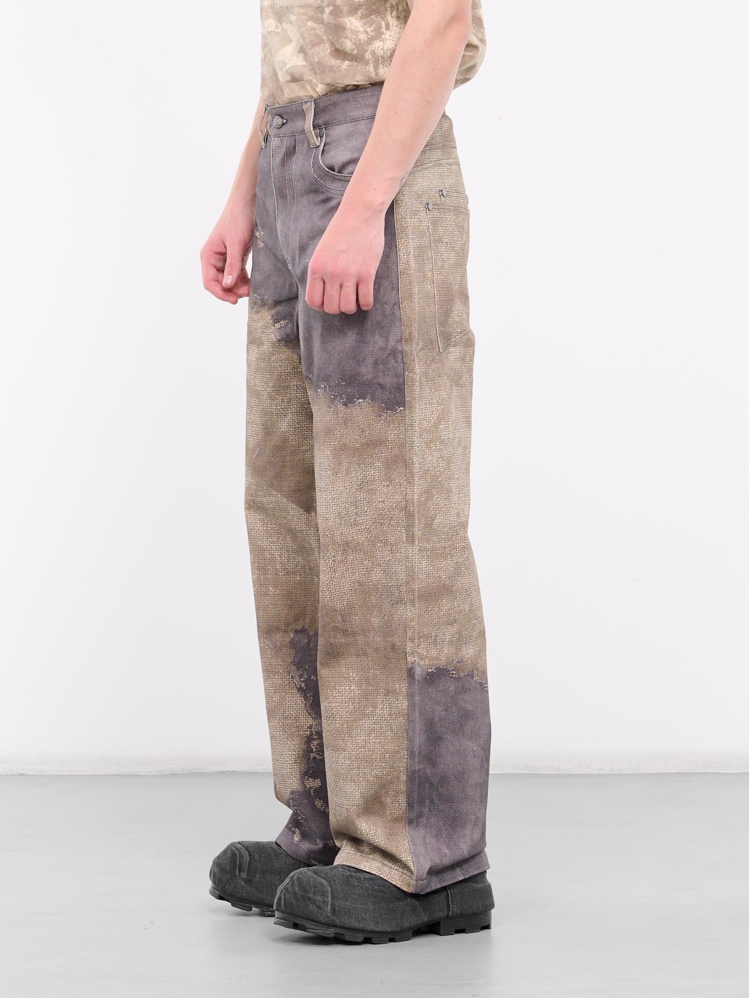 Printed Used Denim Trousers (PRINTED-USED-DENIM-GREY)