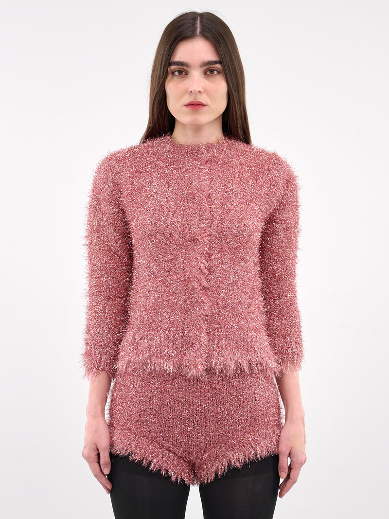 SIMONE ROCHA Tinsel Knit Jacket | H.Lorenzo - front