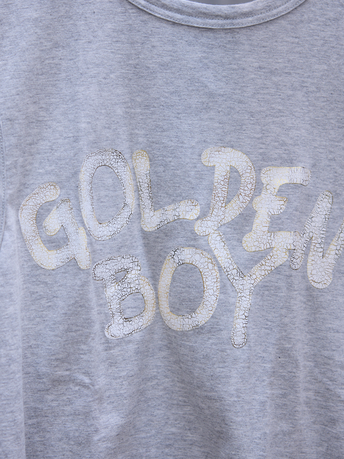 Gray 'Golden Boy' Graphic Tank (PS-T054-051-1)