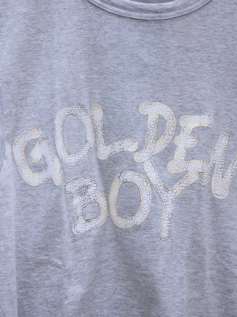 Gray 'Golden Boy' Graphic Tank (PS-T054-051-1)