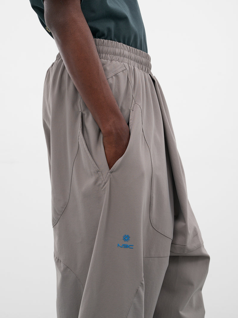 Nomad Gray Nylon Baggy Pants (PT-00-SG-SILENT-GREY)