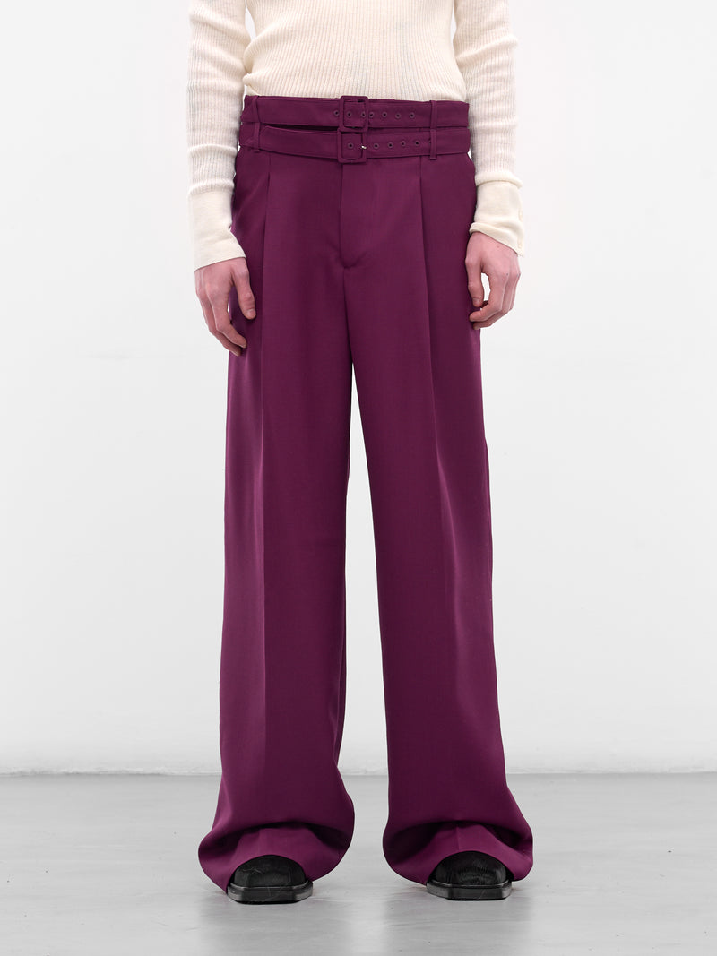 Fuchsia Wde Leg Trousers (PT-004-D-FUSCHIA)