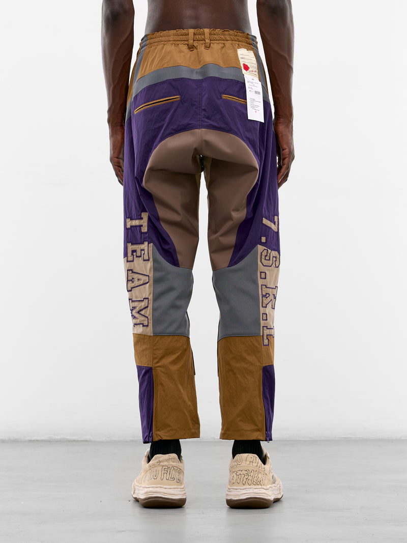 Tonal Paneled Motorcycle Motard Pants (PT-SV-NRS-1004-BEIGE)