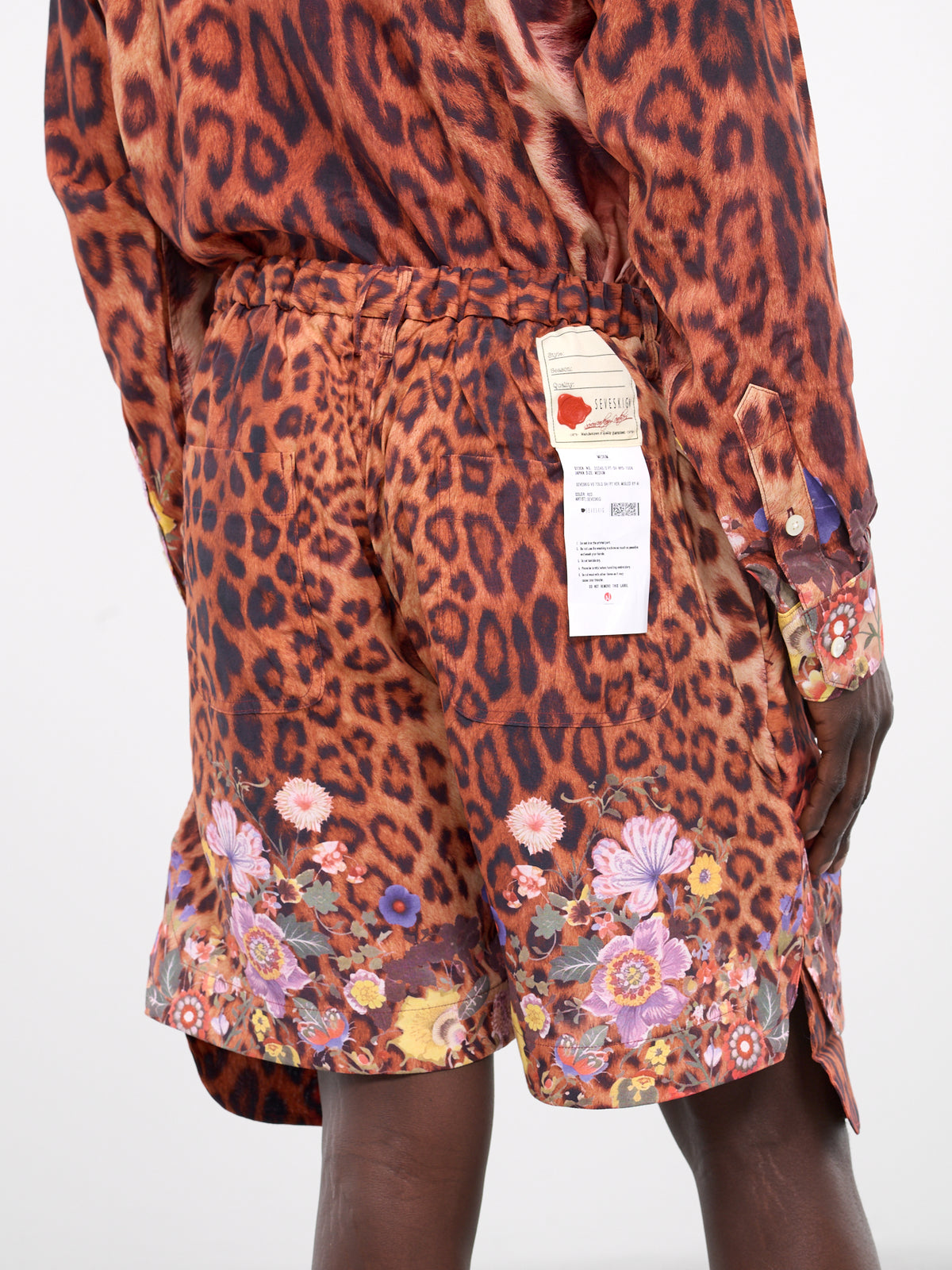 Leopard Graphic Shorts (PT-SV-NYS-1006-RED)