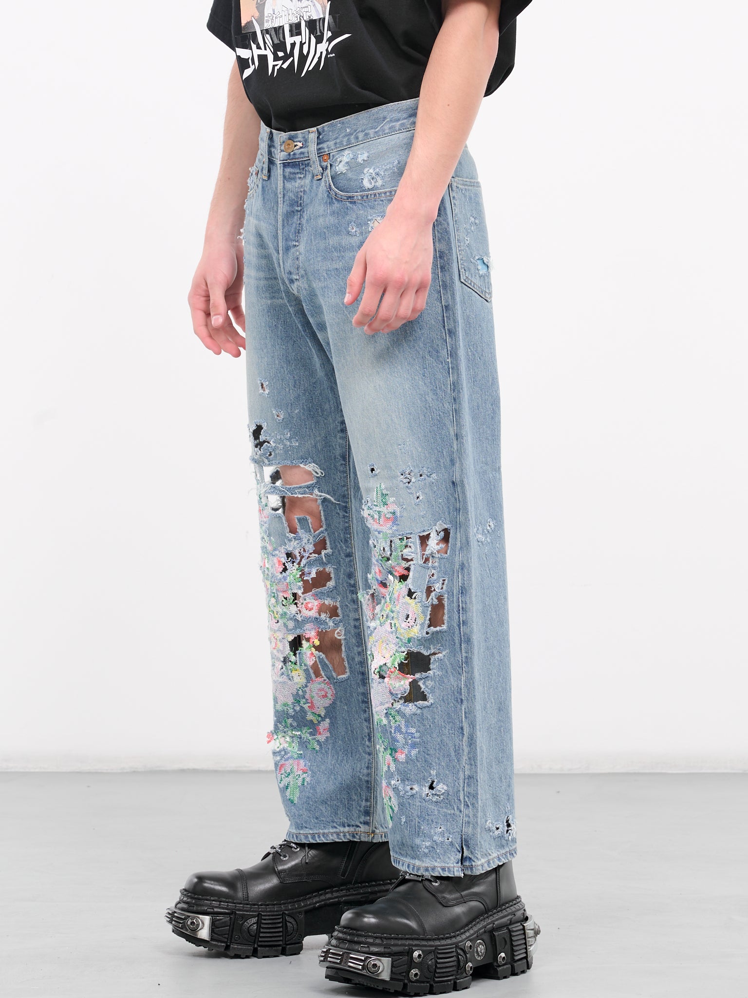 Distressed Jeans (PT-SV-NYS-1008-INDIGO)