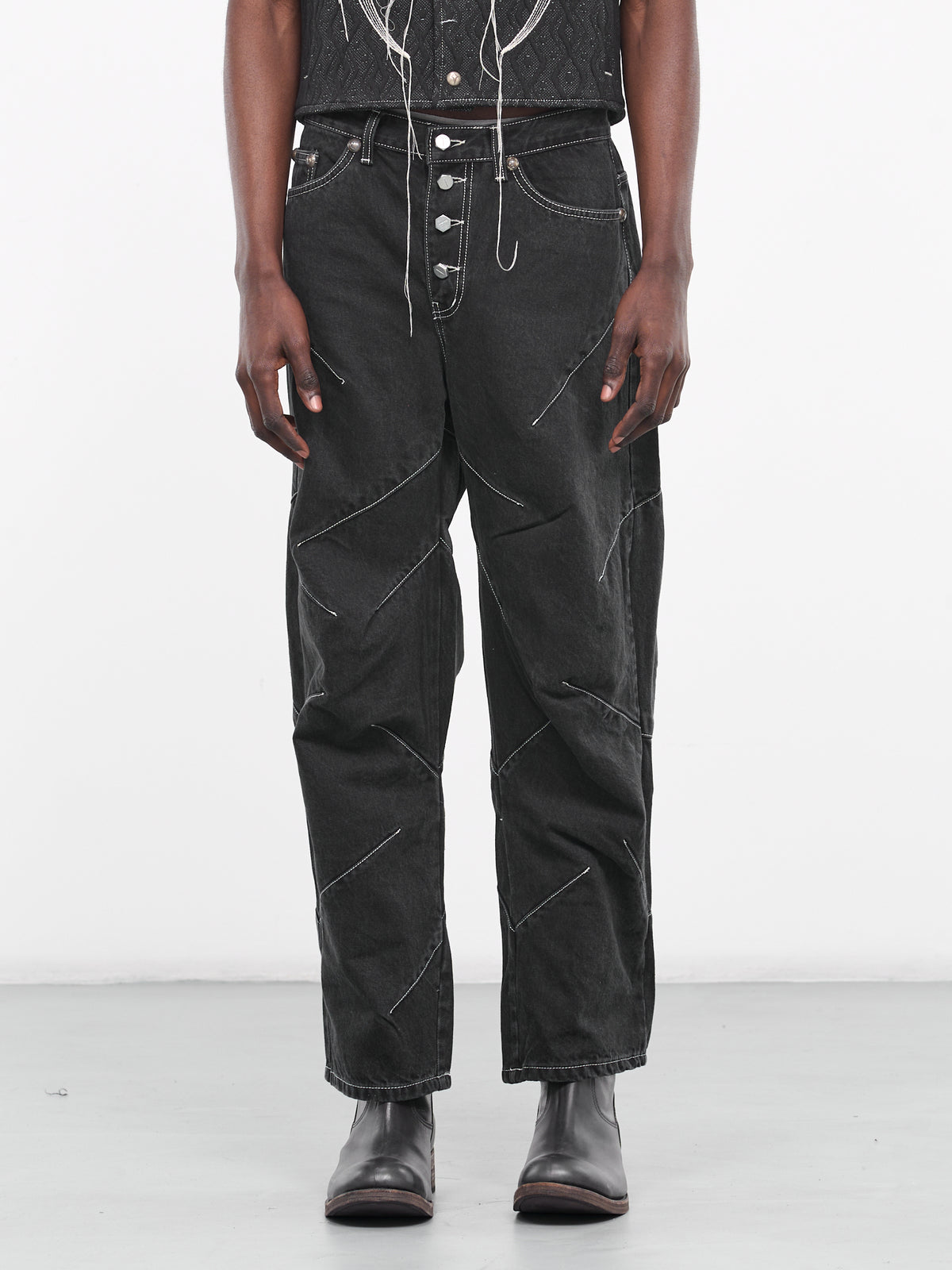 Pin Denim Jeans (PT0102-BLACK)