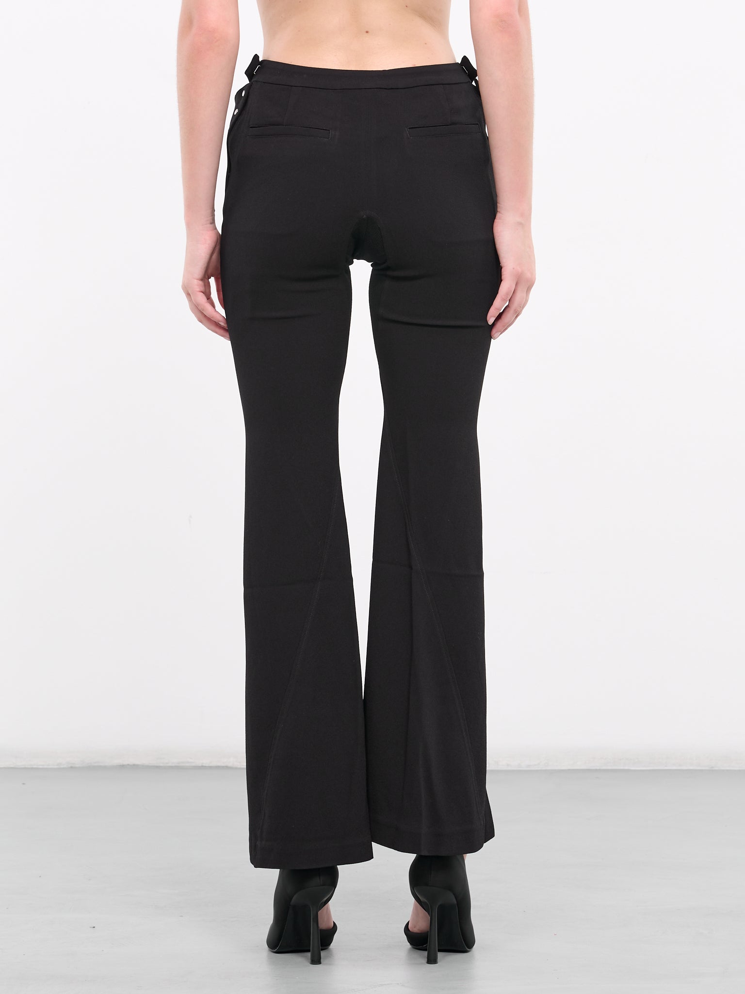 Deconstructed Flared Trousers (PT02T1BL900-BLACK)
