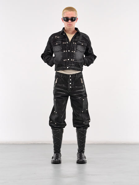 【THUG CLUB】Leave a Trace Denim Jacket Thug Club | Leave a Trace Denim Jacket | Outerwear