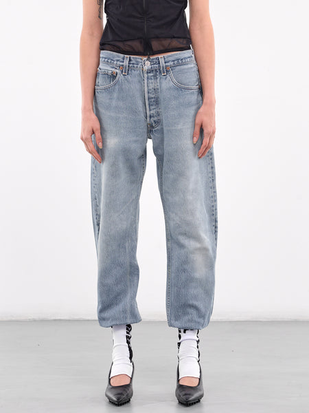 ボトムス・スパッツ Hello Lupo Sei Trousers - Denim Blue HELLO LUPO 23aw blue denim｜ボトムス・スパッツ - ボトムス