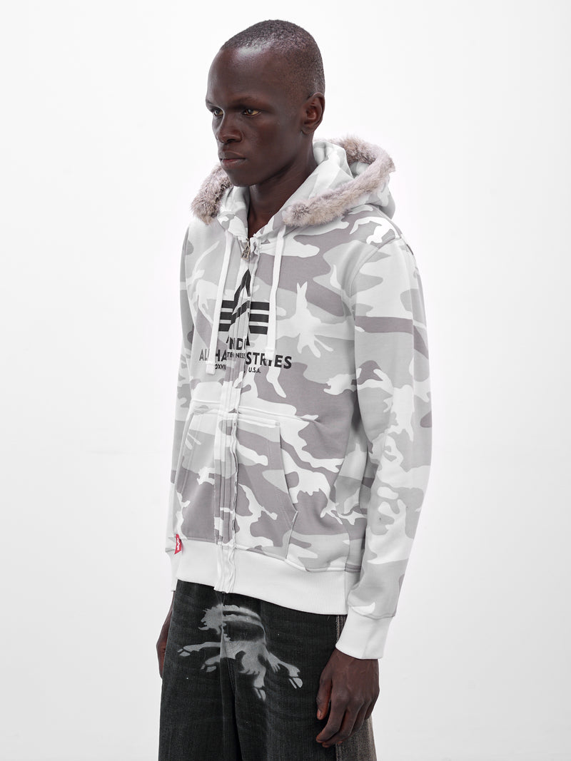 Alpha Industries x Prototypes Camo Hoodie (PT08JE03USWH-WHITE-CAMO)