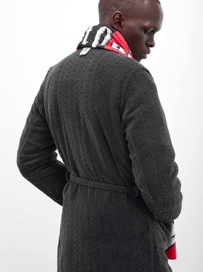 Hybrid Bathrobe Bomber (PT08OW01WWDG-DARK-GREY)