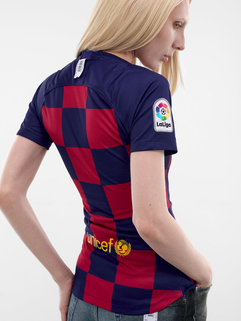 Goat Sprayed Upcycled Football Top (PT09JE32WWBK-BLACK)