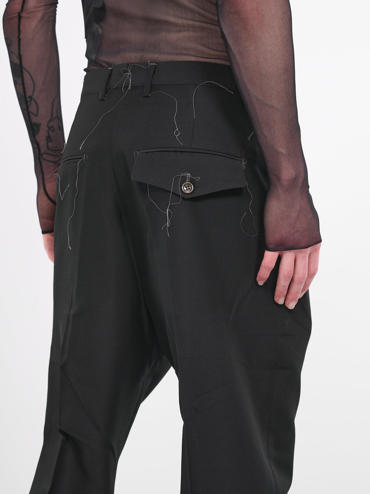 Loose Thread Trousers (PT1001-BLACK)