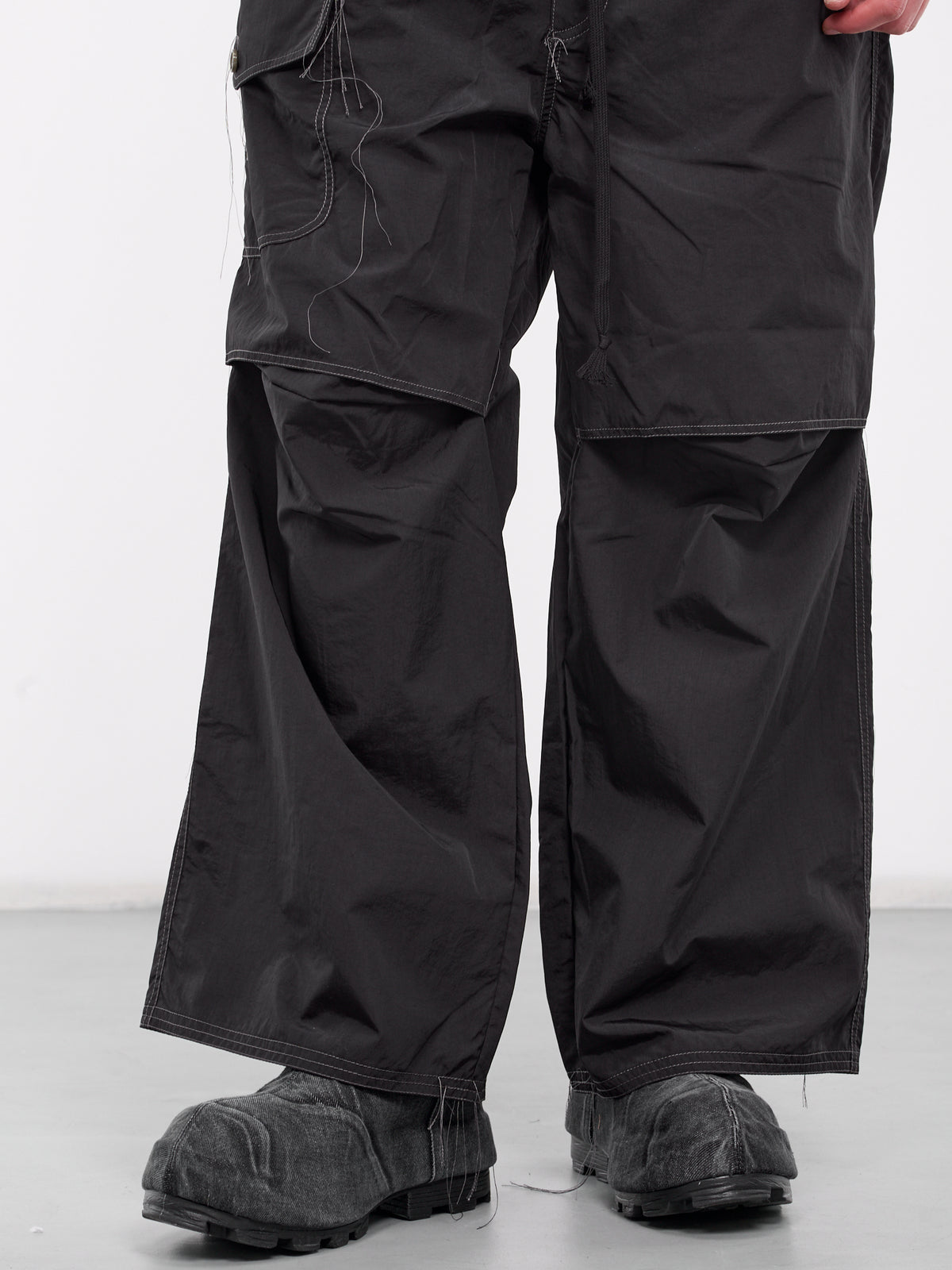 Elasticated Parachute Trousers (PT1006-BLACK)