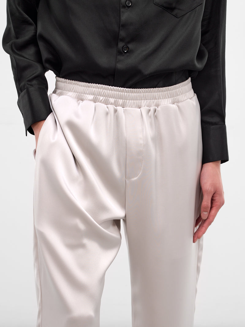 Light Gray Satin Track Pants (PT36-LIGHT)