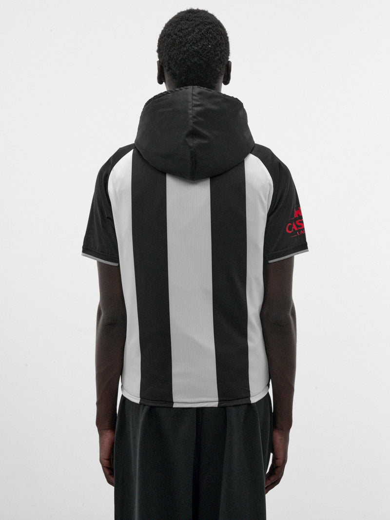 Black Deconstructed Hooded Football Top (PT99OT16USBK-BLACK)